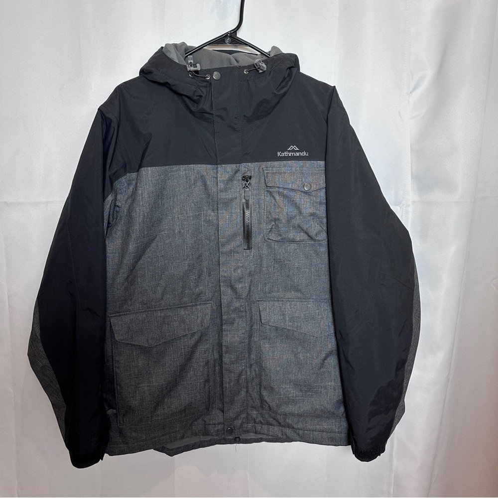 Kathmandu Men's Two-Tone Gray and Black ngx2 Coat - Size Large